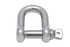 Suncor Forged Straight D Shackle with Screw Pin 316 Stainless Steel S0117-0