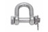 Suncor Forged Straight D Shackle with Bolt 316 Stainless Steel S0117-SA