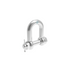Suncor Forged Straight D Shackle with Bolt 316 Stainless Steel S0117-SA