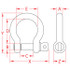 Suncor Forged Bow Shackle with Screw Pin 316 Stainless Steel S0119-0