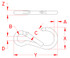 Suncor Spring Clip with Special Gate without Eyelet S0142-0080 S0142-0100 S0142-0120