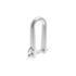 Suncor Long D Shackle with Key Pin 316 Stainless Steel S0167-0