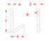 Suncor Tack (LASHING) Hook 316 Stainless Steel S0179-T