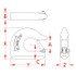 Suncor Weld On Slip Hook 316 Stainless Steel S0459-S