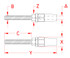 Suncor Quick Attach Stud UNF Right Hand 316 Stainless Steel S0771-0