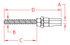 Suncor Quick Attach Stud Metric Right Hand 316 Stainless Steel S0775-0