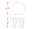 Suncor Flat End Cap 304 Stainless Steel S3679-0