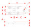 Suncor Heavy Duty Door Hinge Unequal 316 Stainless Steel S3823-0