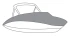 YAMAHA OEM AR200/202/205 2027+ Boat Mooring Cover Black 20 FT F6M-U3280-V0-0B