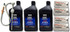 YAMAHA Yamalube OEM TWIN Outboard HD Heavy Duty Gear Lube Kit w/Pump, 4x ACC-GLUBE-HD-QT Lower Unit Oil, 4x 90430-08003-00 Gaskets 4 Stroke V8 F300 F350 5.3L SHO VMAX F200 F225 F250 4.2L Offshore
