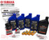 YAMAHA OEM 2016+ F90B VF90 Oil Change 10W30 FC 4M Lower Unit Gear Lube Drain Fill Gasket NGK Spark Plugs LKR6E Fuel Filter Maintenance Kit