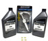 Mercury TWIN Outboard I / O ALL Verado Optimax BlackMax Bravo I II III XR Racing High Perfornance Premium Gear Lube Qty. 2 - Lower Unit Oil Change Kit with Pump and Gaskets for 2 Engines