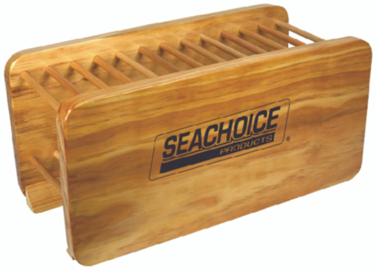 Seachoice 12-Paddle KAYAK/ SUP Wood Rack Natural Finish 50-WOODPADDLERACK