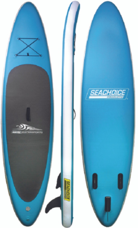 Seachoice 10ft. 6 Inch Inflatable Stand-Up Paddle Board Kit Aqua Blue 50-86941