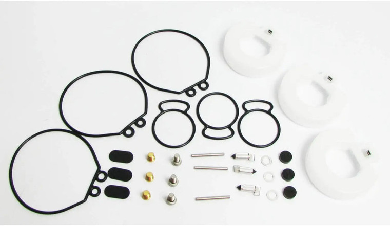 Yamaha 25 Three Cylinder (1997~2002) 30 / C30 Three Cylinder (1995) 2-Stroke Carburetor Repair Kit 6J8-W0093-00-00