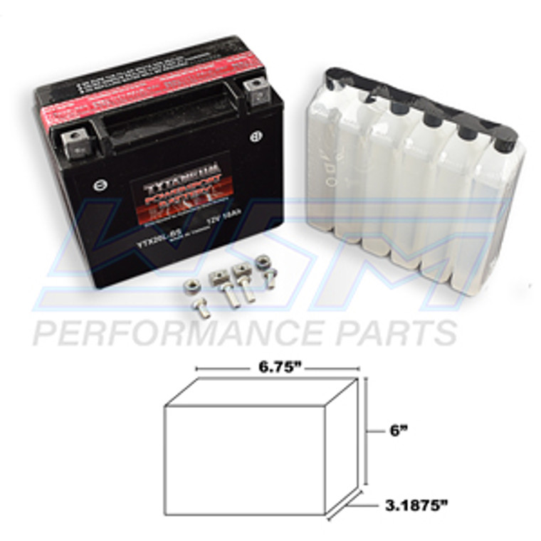 WSM Maintenance Free Battery for YTX20L-BS 004-405