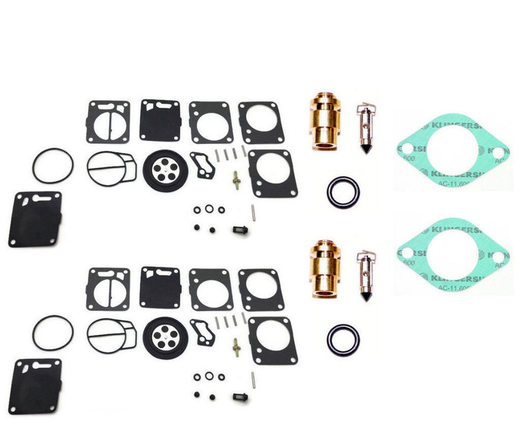 SeaDoo Dual Mikuni Carburetor Rebuild Kit Needle Seat Base Gasket 1995 1996 SPEEDSTER