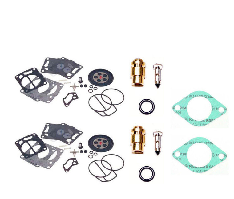 SEADOO Mikuni DUAL Carb Rebuild Kit SBN-I 951 XP GTX RX GSX-L Needle Seat Gasket