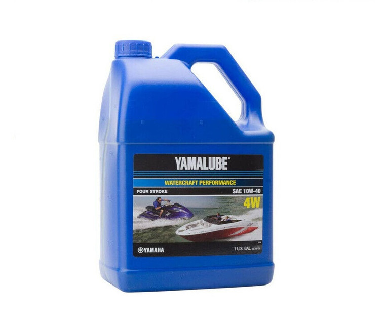 Yamaha Yamalube 10W-40 Mineral 4W Watercraft Engine Oil 1 Gallon LUB-10W40-WV-04