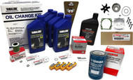 YAMAHA OEM 2006+ F150/ F150A/ F150B  Outboard Maintenance Kit 
Oil Change Kit 
& Lower Unit Gear Lube Kit w/ Fuel Filter 
NEW 100% OEM Oil Filter, Fuel Filter & Oil, Drain Gasket. 
Includes: 
1 - Yamaha #69J-13440-03-00 Oil Filter 
5 - Quart of Yamalube 4M 10W30 Oil 
1 - Yamaha Engine Drain Gasket 
2 - Yamaha Lower Unit Drain Gaskets 
1- Quart of Yamalube SAE90 Gear Lube 
1- Yamaha F150 Primary Fuel Filter 
1- Yamalube Disposable Funnel 
1 - Yamalube Oil Change Reminder Decal 
1 - NGK LFR5A-11

Applications: 
ALL 2006+  YAMAHA F150 4-STROKE OUTBOARDS 

Kit includes world-class protection Yamalube 10W-30 4M Outboard Mineral FC-W Engine Oil, Genuine Yamaha oil filter, and necessary drain bolt gaskets all in one convenient package.
Yamalube 4M is a mineral-based four-stroke outboard engine oil that's an approved NMMA FC-W formulation specifically for use in the harsh marine environment. The FC-W rating, which sets the minimum standard for outboard engine lubrication, corrosion protection, and resistance to potentially harmful effects of oil dilution caused by fuel, provides critical assurance that your outboard’s oil meets the minimum. Go it one better. Yamaha’s exclusive and proprietary additive package means Yamalube 4M meets or exceeds the industry standards for lubricity and corrosion protection.
Go your outboard’s needs one better. Go with Yamalube 4M.
Kit includes world-class protection Yamalube 10W-30 4M Outboard Mineral FC-W Engine Oi