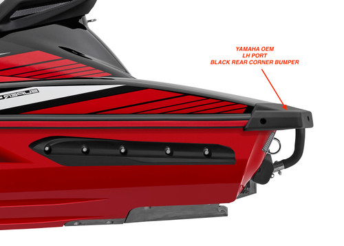 宅配 Corner Rear 2015-2020 VX GP1800R Yamaha Bumper 1 STERN BLACK 水上オートバイ用