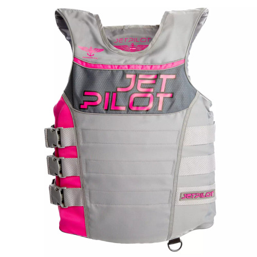 JET PILOT Nylon Side Entry F-86 Sabre Vest Gray/Pink WJP