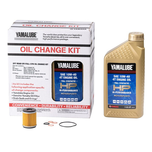 YAMAHA OEM Off Road Yamalube EFI Full-Synthetic Oil Change Kit LUB
