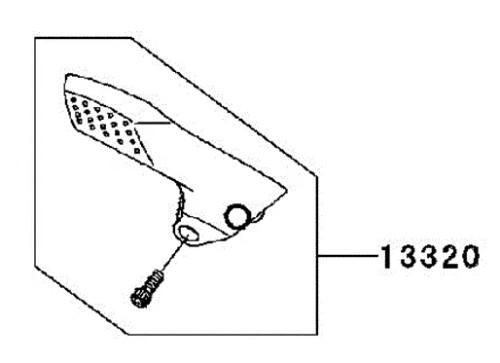 KAWASAK REVERSE Lever Assembly 13320-0573 ULTRA 250 260X 260LX