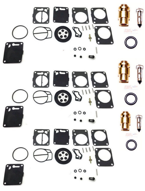 PWCParts Replaces Mikuni Triple Carburetor Rebuild Kit & Needle