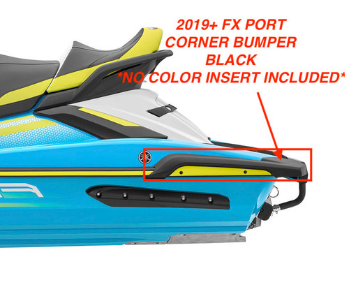 Yamaha FX 2019+ BLACK Rear Corner Bumper LH Port Side Stern 1