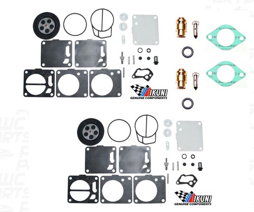 Genuine MIKUNI SeaDoo DUAL Carburetor Rebuild Kit & Needle Seat