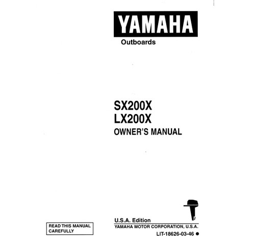 YAMAHA OEM Owner's Manual 1999 - SX200X/LX200S - LIT-18626-03-46