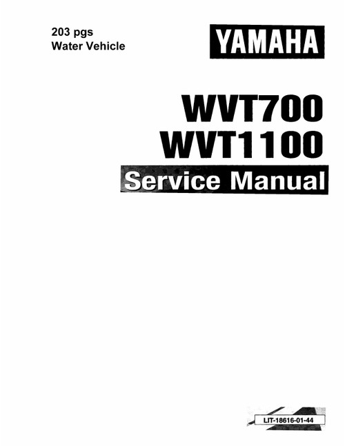 YAMAHA OEM Service Manual - WAVE VENTURE 1100 / 700 - LIT-18616-01