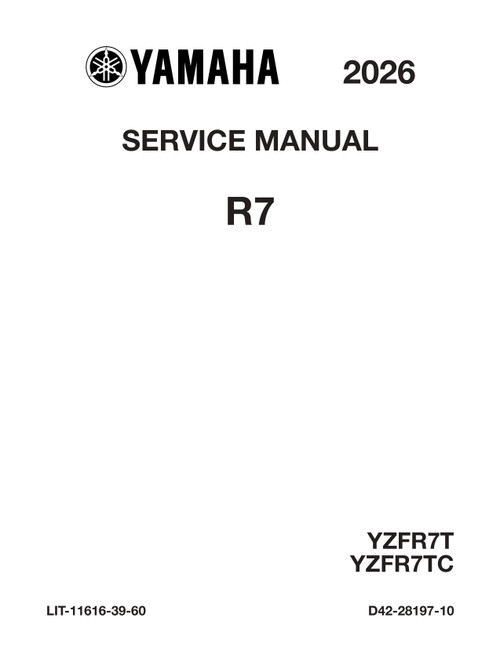 YAMAHA YZF690 サービスマニュアル YAMAHA OEM Service Manual - 2026 YZF-R7 / 70TH ANNIVERSARY EDITION