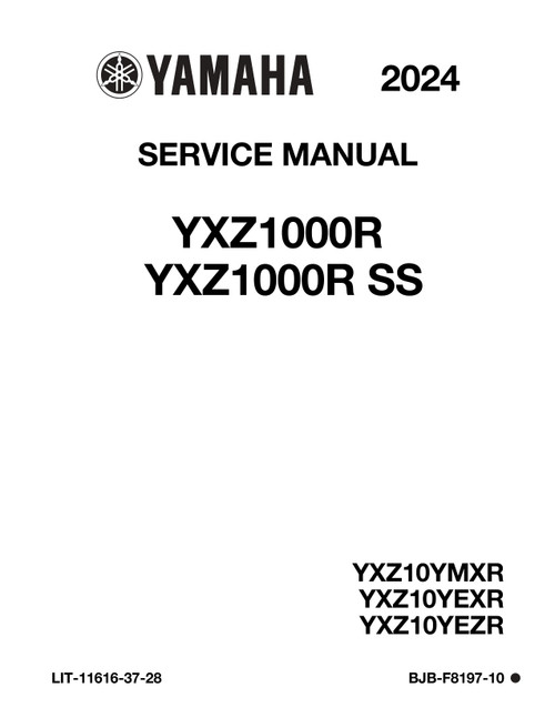 YAMAHA OEM Service Manual - 2024 - 2025 YXZ1000R / SS - LIT-11616