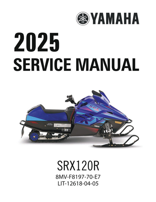 YAMAHA OEM Service Manual - 2025 SRX120R - LIT-12618-04-05 Models