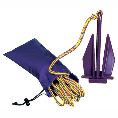 Kwik Tek PWC Fluke Anchor with Nylon Rope and Bag