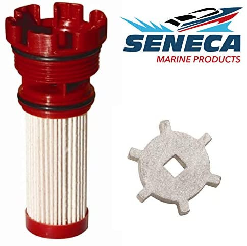SENECA Marine Mercury Verado OptiMax Red Fuel Filter w / Repl