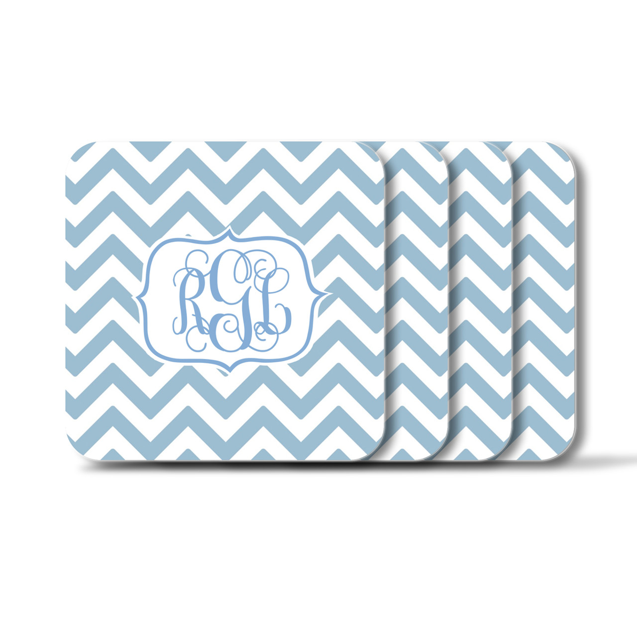 personalized square coaster set