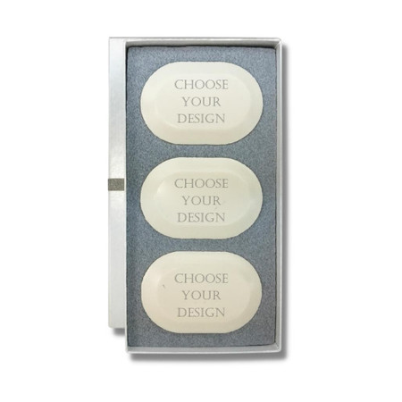 Personalized Beveled Oval Soap - Set of 3 (PBOS3)
