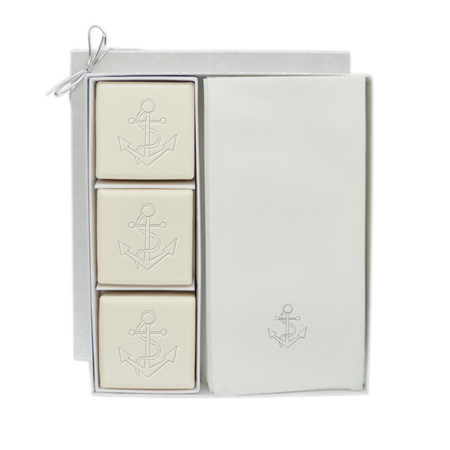 Eco-Luxury Courtesy Gift Set - Silver Anchor elcgsa-s-anchor Carved Solutions