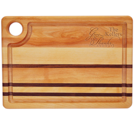 Integrity Steak Carving Board 14" X 10" - Personalized Give Thanks and Eat