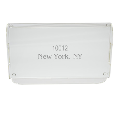 Personalized Acrylic Serving Tray - Zip Code