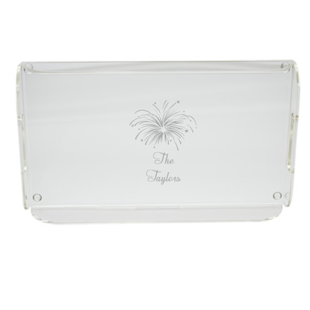 Personalized Acrylic Serving Tray - Fireworks