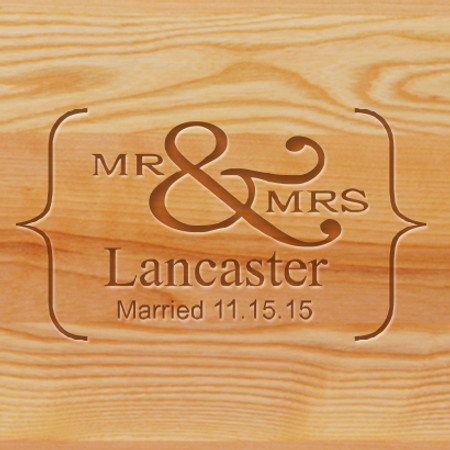 Cutting Board - Personalized (MR&MRS NAME)