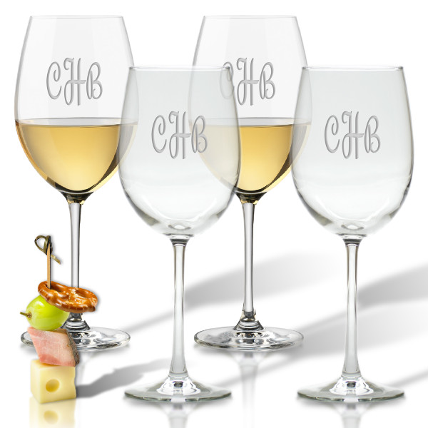 Personalized Stemmed Wine Glasses - Thumbnail 2