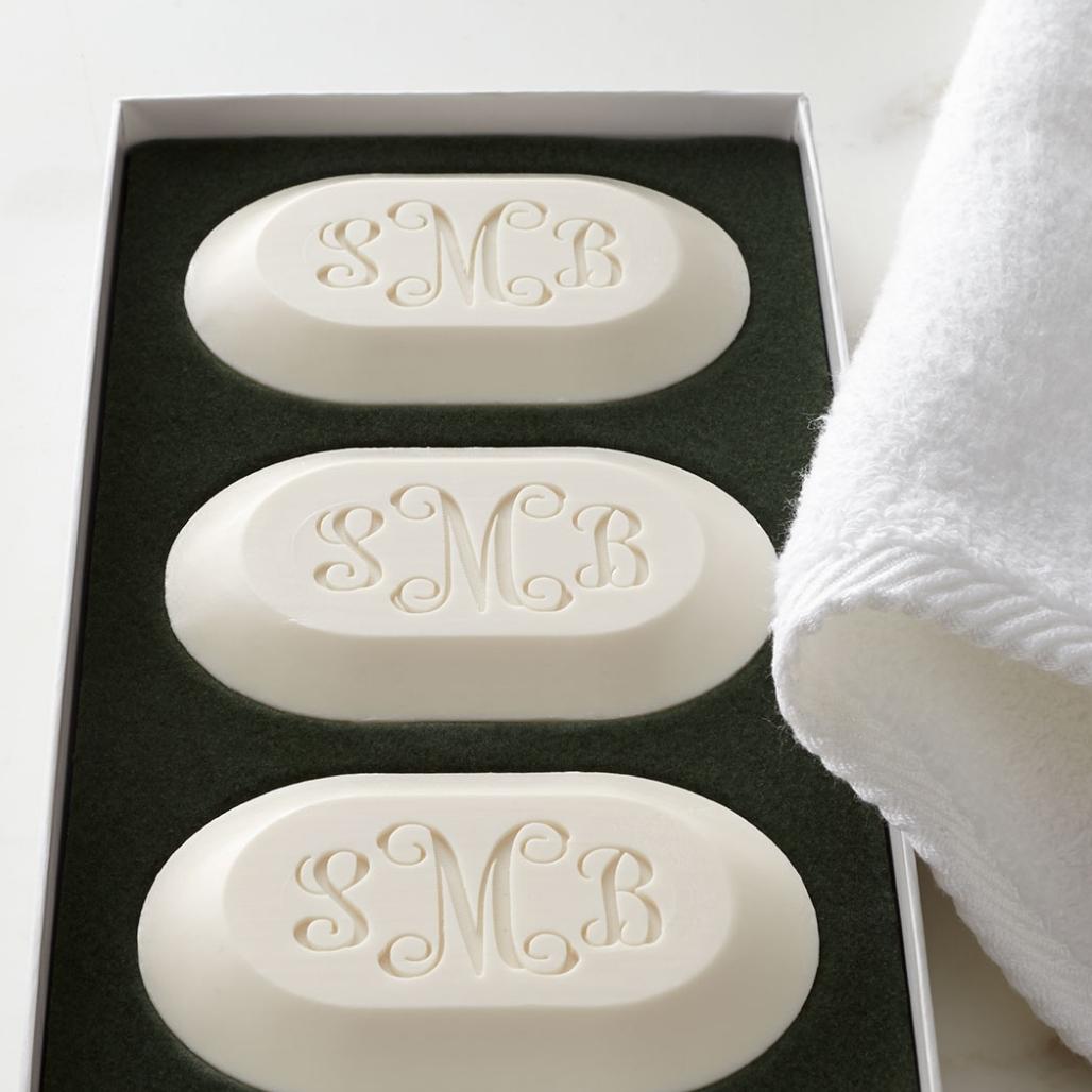 Personalized Beveled Oval Soap - Set of 3 (PBOS3)
