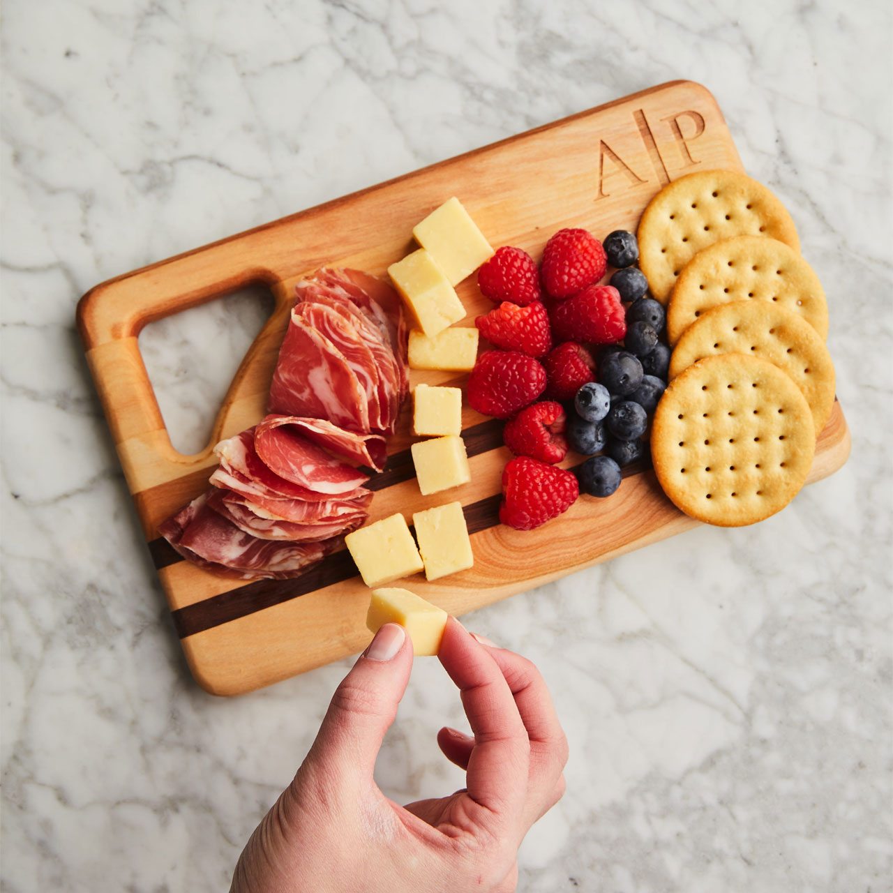 Eccentric Cross Serving Platter Cutting Board for Cheese 