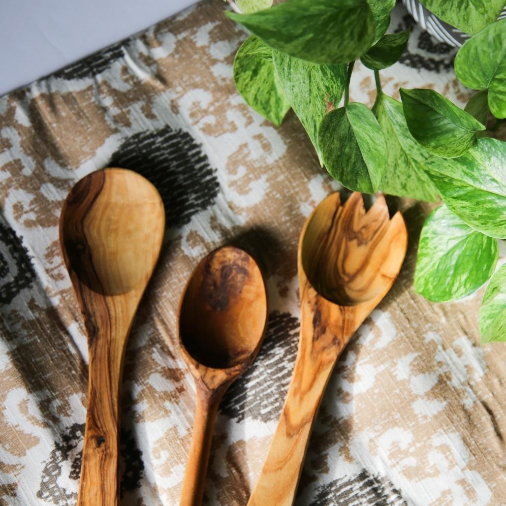 A La Carte Serving Set (TRAM-SALAD-A \ TRAM-SPOON) Carved Solutions