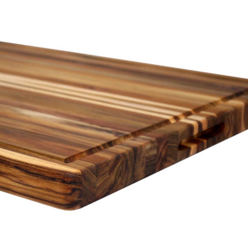 Teak Board with Juice Groove (24" x 18" x 1.5") (CS-PT108-CI) Carved Solutions